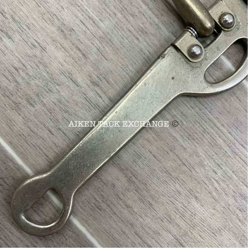 Single Jointed Leather Covered Cheek Long Shank Elevator Bit 5"