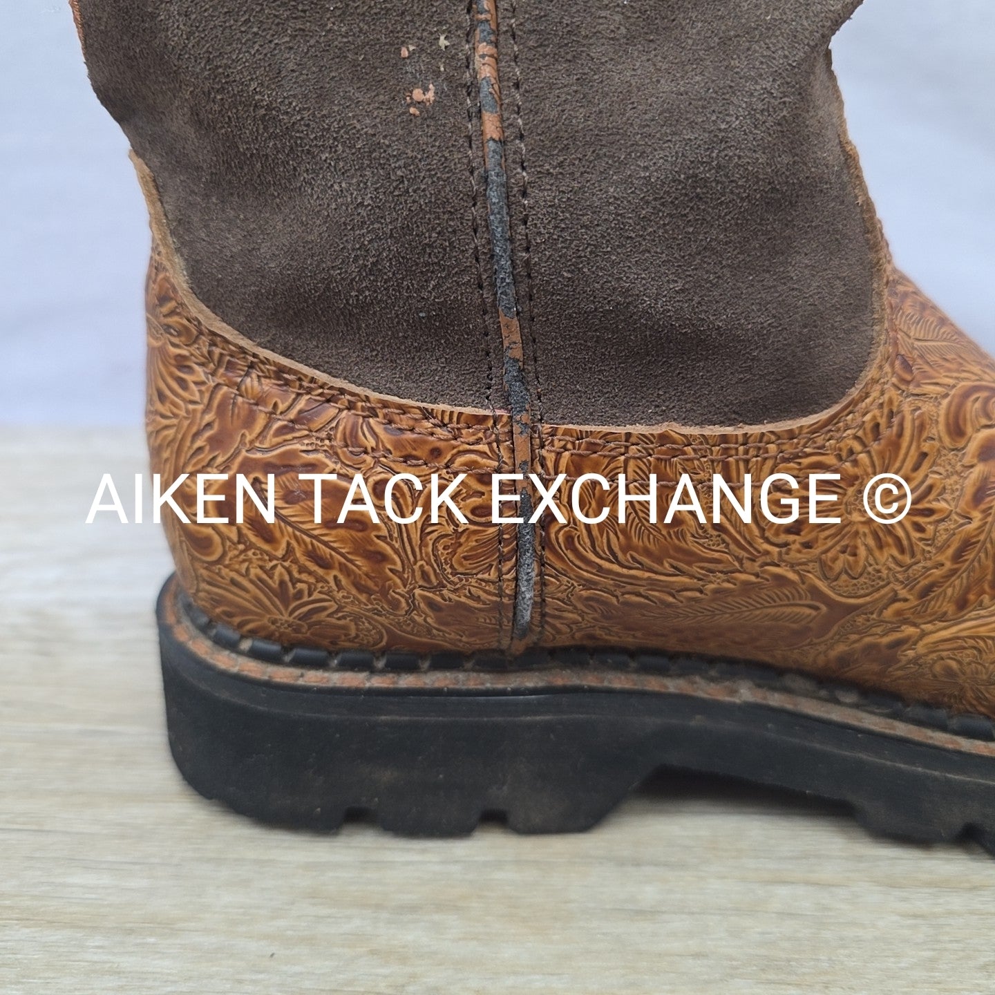 Justin Gyspy Embossed Steel Toe Boots, Women's 6.5