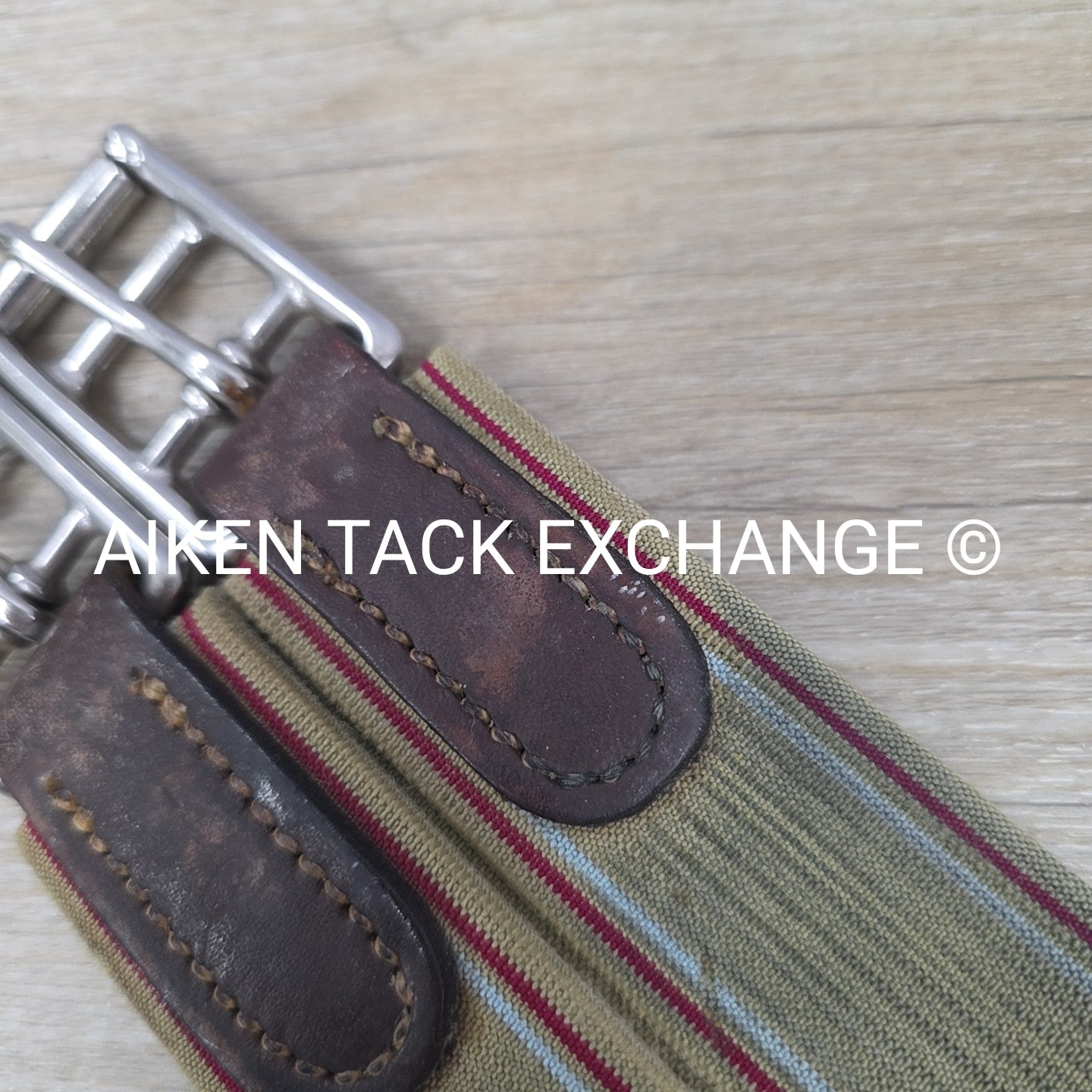 M. Toulouse Leather Girth with Removable Sheepskin, Brown, 50"