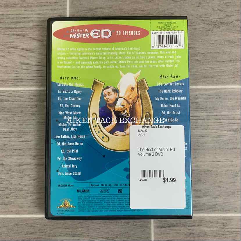 The Best of Mister Ed Volume 2 DVD