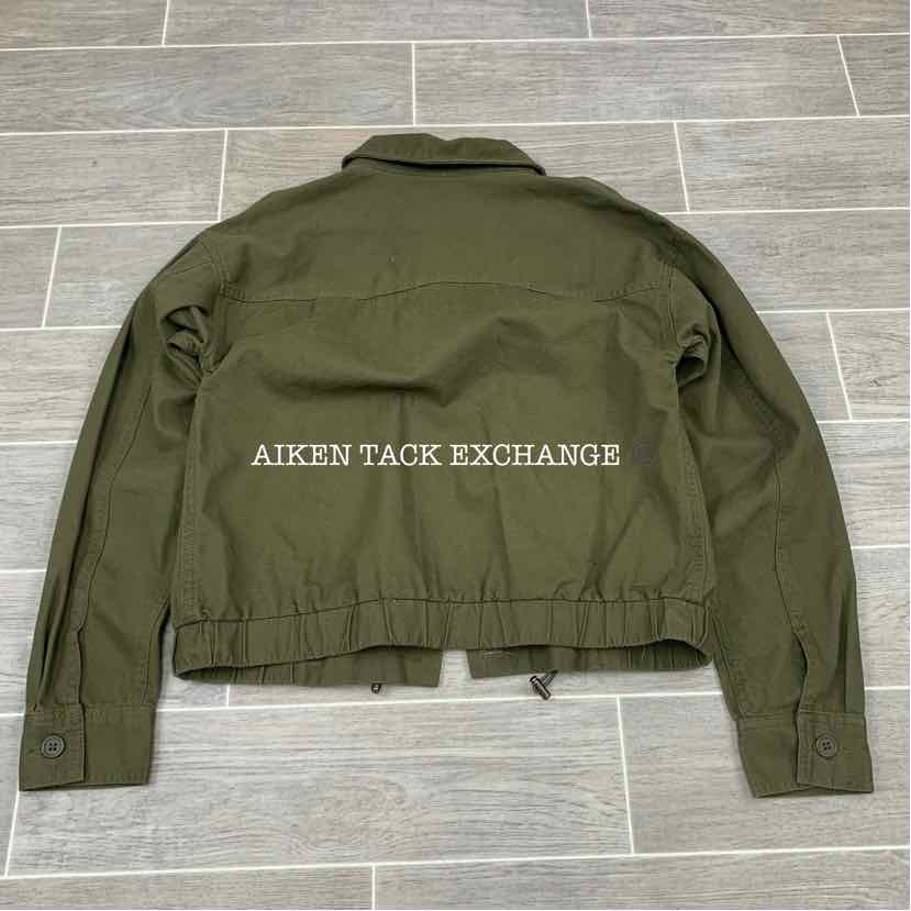 No Boundaries Cropped Utility Jacket, Medium (7/8)