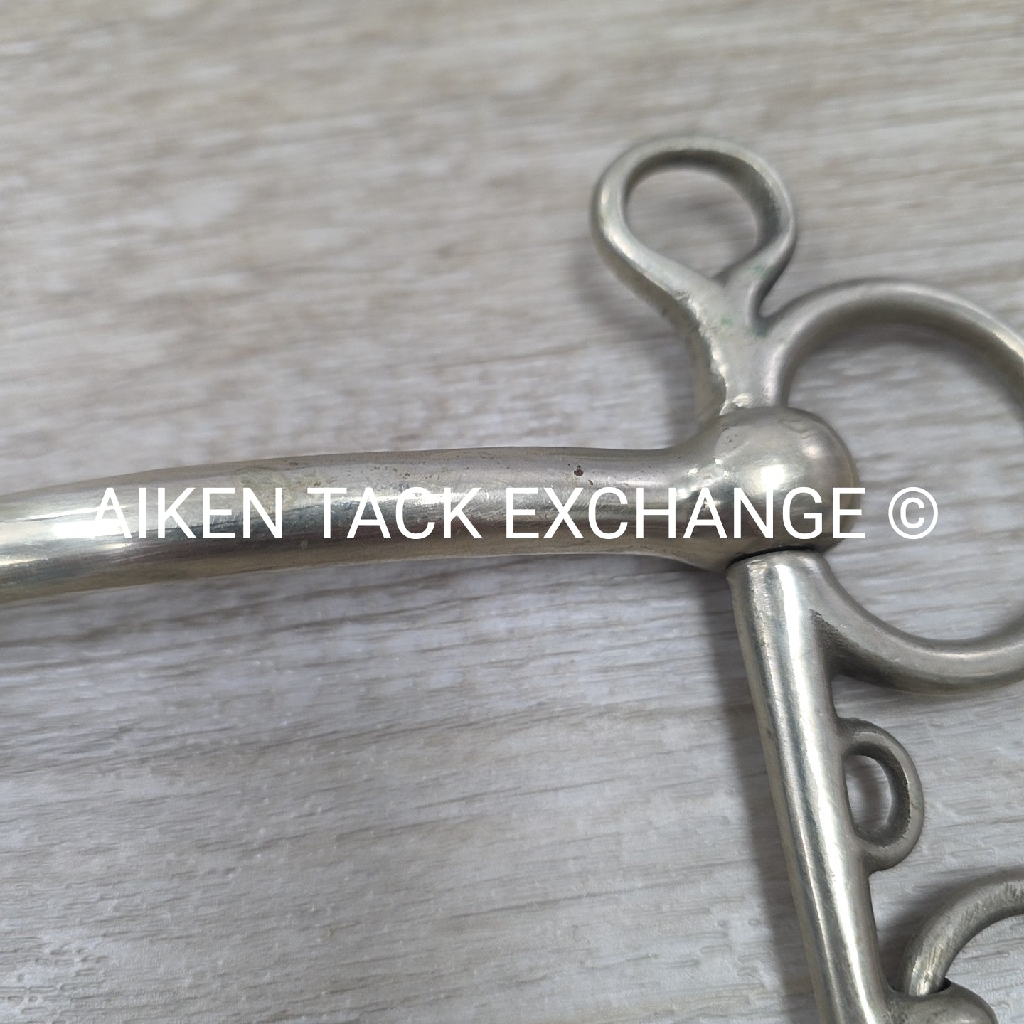 Never Rust Mullen Mouth Pelham Bit (No Hooks & Curb Chain) 4.75"