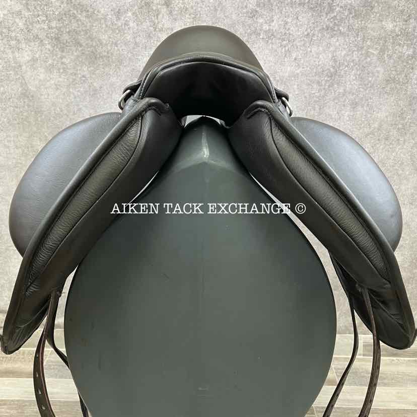 2024 Envy by Custom Saddlery Motion Monoflap Dressage Saddle, 18" Seat, Adjustable Tree, Wool Flocked Panels