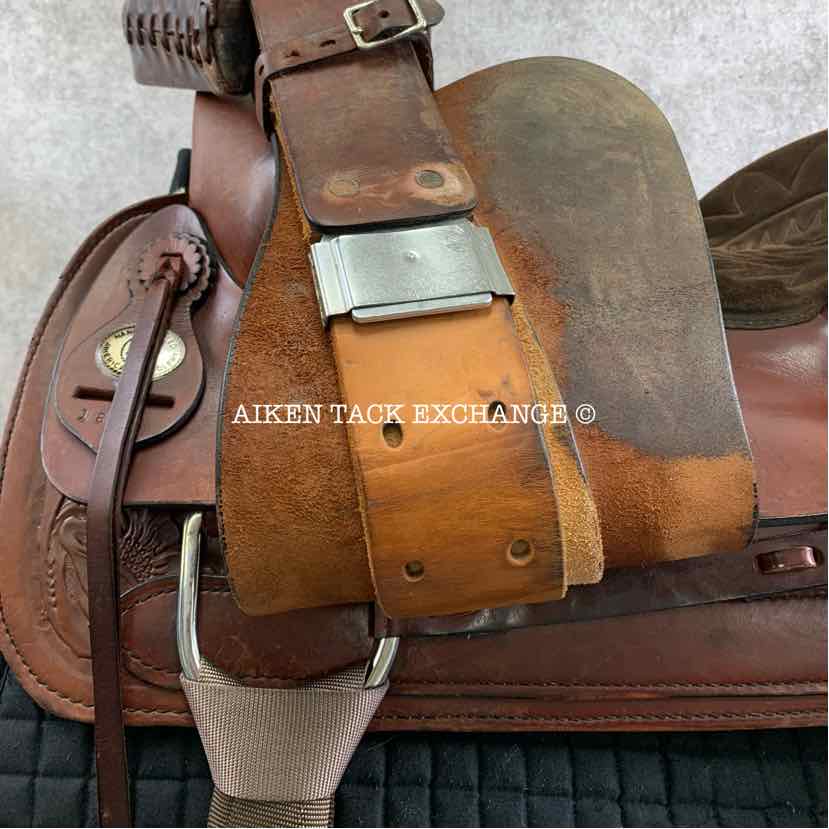 American Saddlery Circle A 1860 Pro-Dally Roper Western Saddle, 17.5" Seat, Wide Tree - Full QH Bars