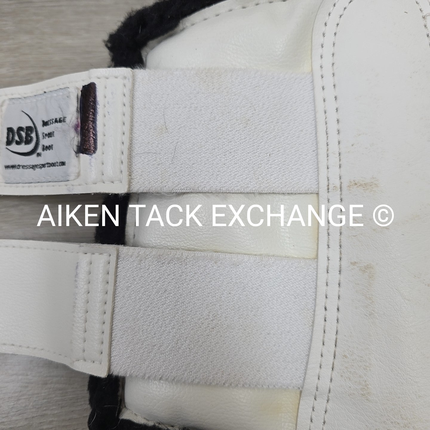 DSB Dressage Sport Boots Original, White/Black, Size Medium