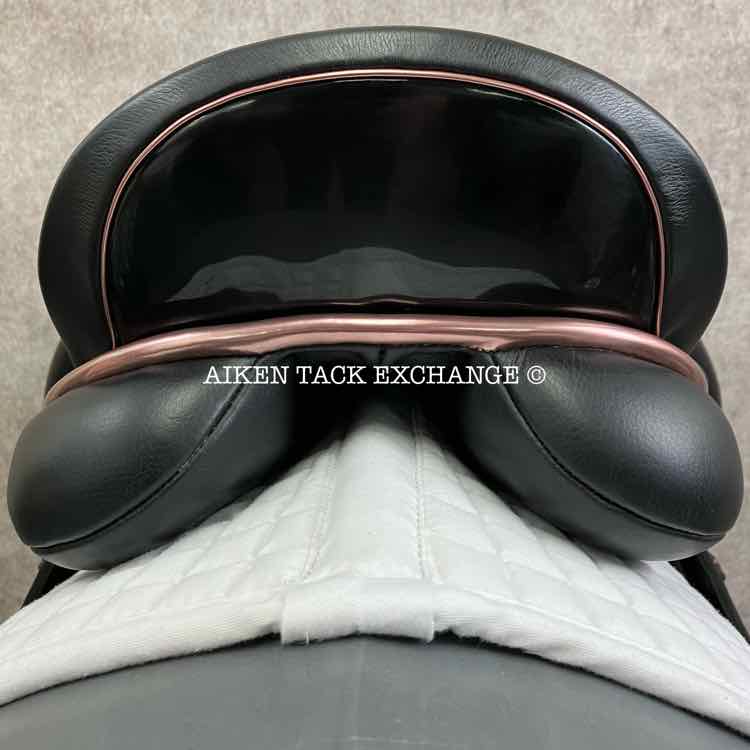 2023 County Epiphany Monoflap Dressage Saddle, 17" Seat, Narrow Tree, Wool Flocked Panels