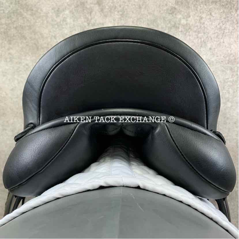 2018 Custom Saddlery Advantage Monoflap Dressage Saddle, 17.5” Seat, Adjustable Tree, Wool Flocked Panels