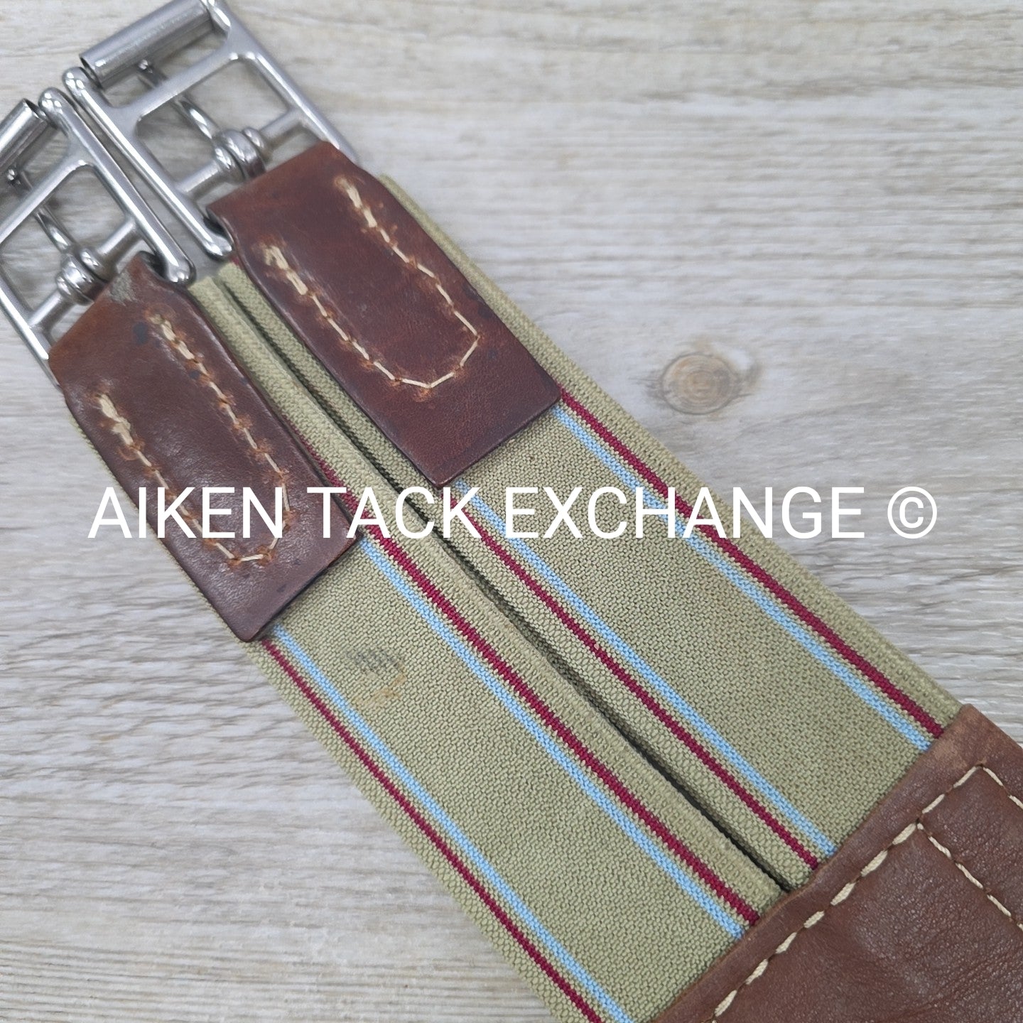 M. Toulouse Contour Shaped Padded Leather Girth, Brown, 56"
