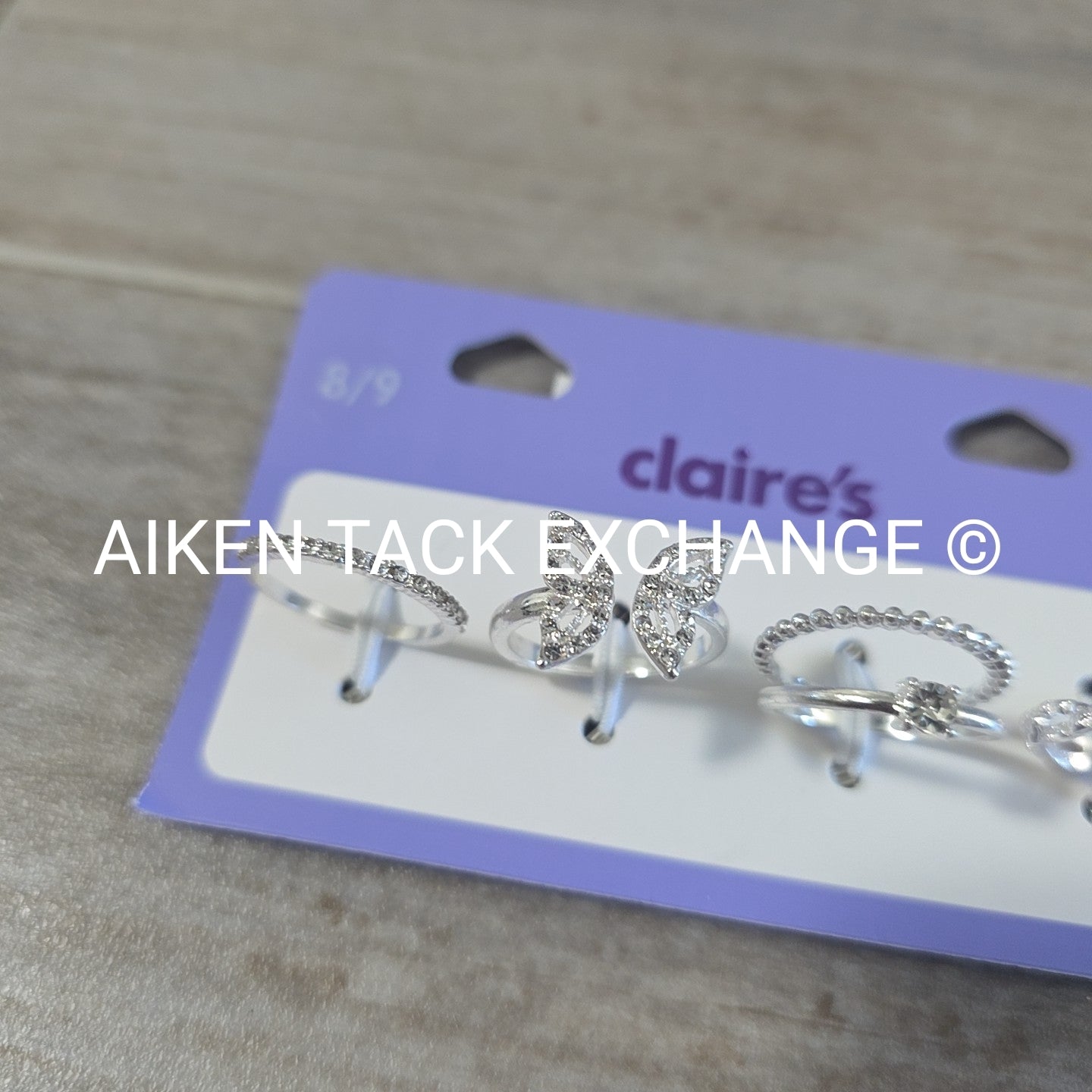 Claire's Ring Set (4) - Size 8/9