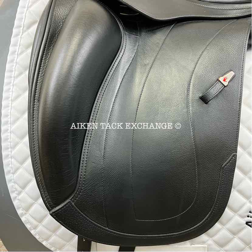 2017 Equipe Olympia Monoflap Dressage Saddle, 17" Seat, Wide Tree, Foam Panels