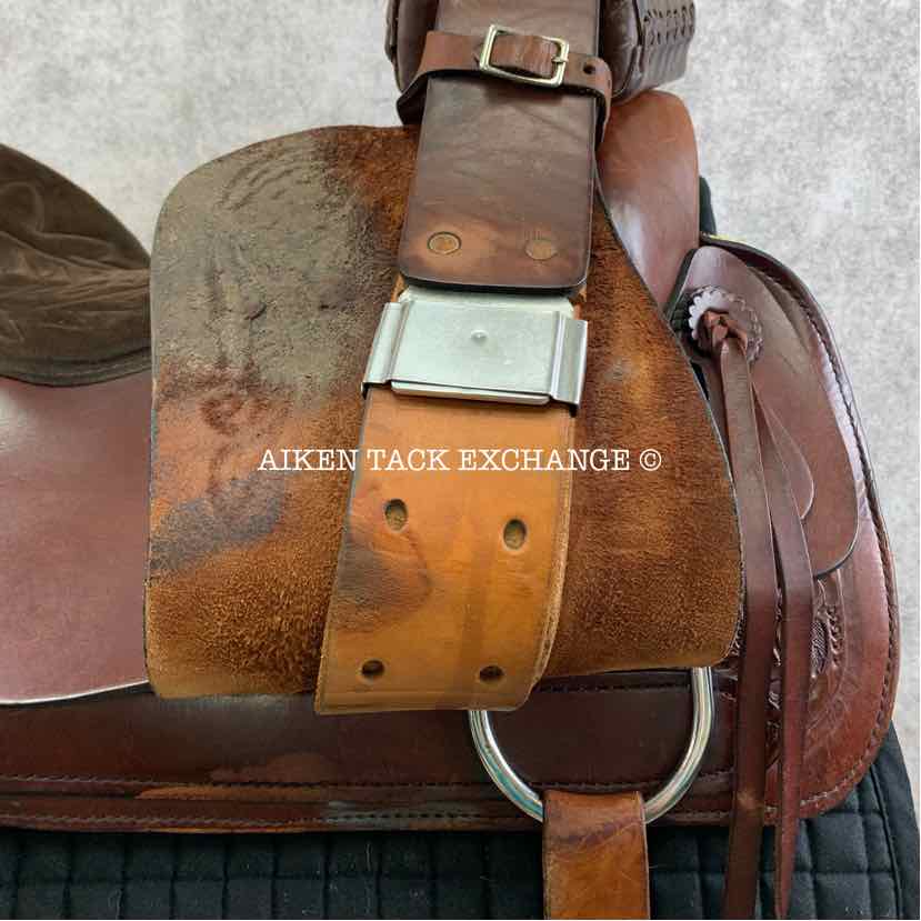 American Saddlery Circle A 1860 Pro-Dally Roper Western Saddle, 17.5" Seat, Wide Tree - Full QH Bars
