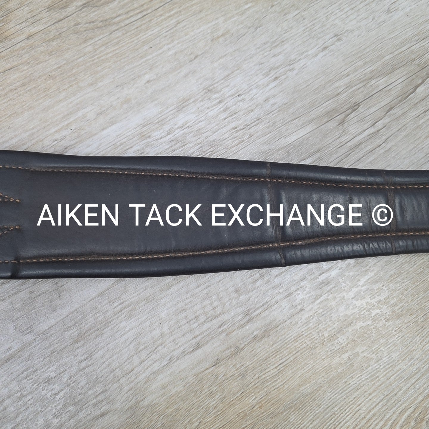Harmohn Kraft Americana Leather Girth with Elastic on One Side, 52"