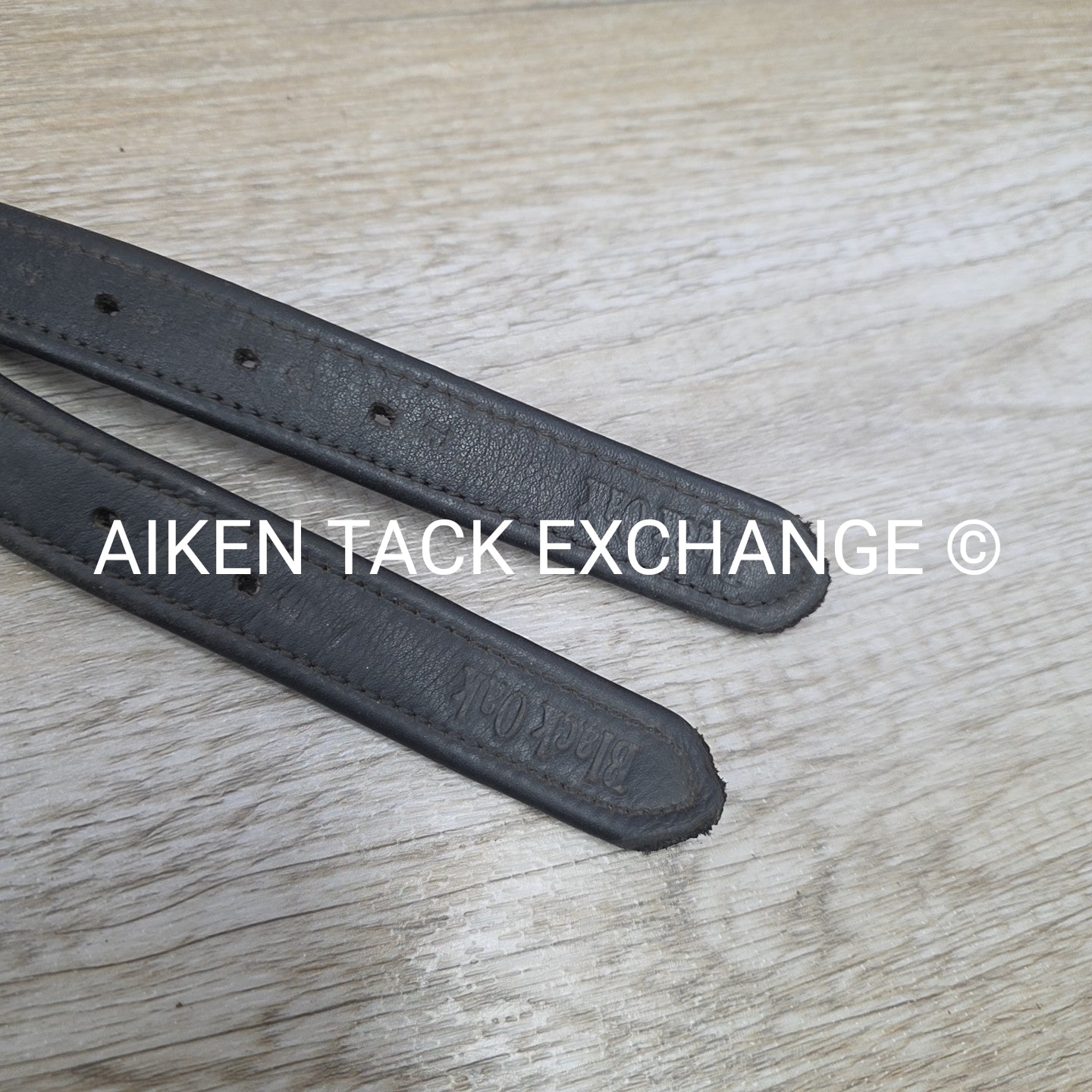 KL Select Black Oak Stirrup Leathers, Black, 60"