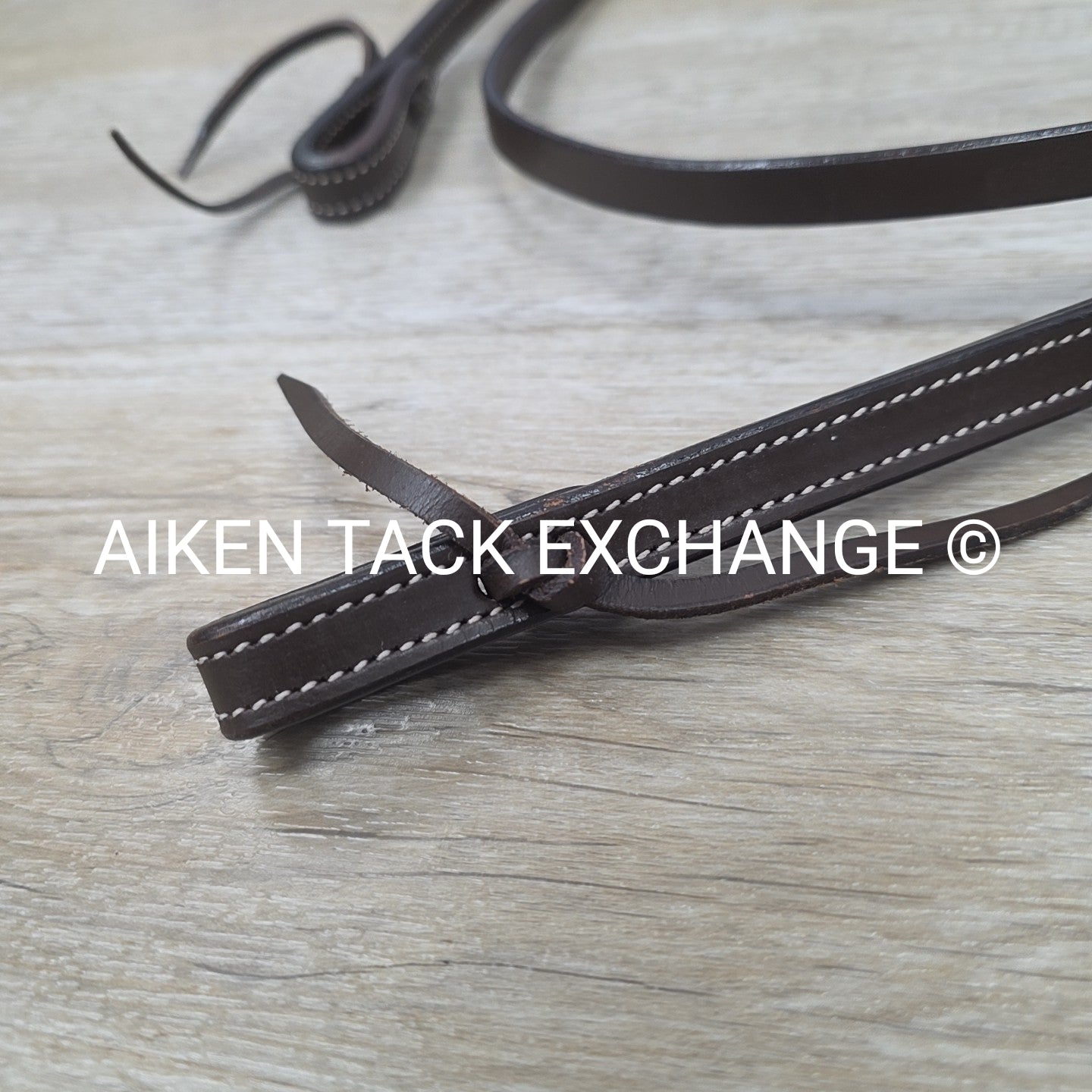 TuffRider Western Headstall with Latigo Bit Ties, Brown, Size Full/Horse