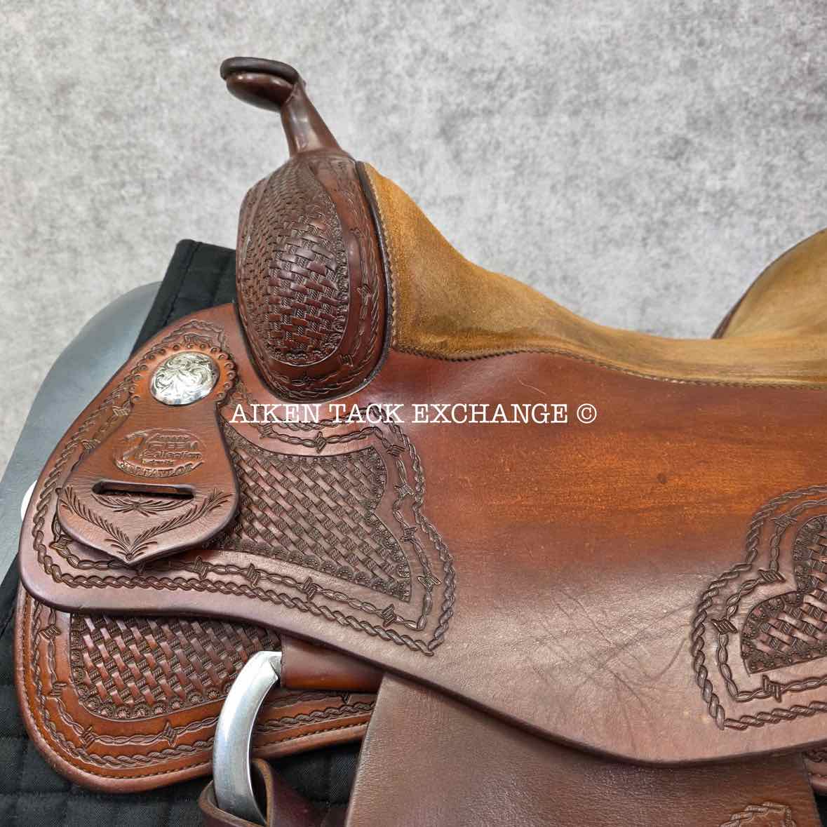 **On Trial** Jim Taylor Saddlery Xtreem Reining Western Saddle, 16" Seat, Shoulder Free Tree - Wide - Full QH Bars