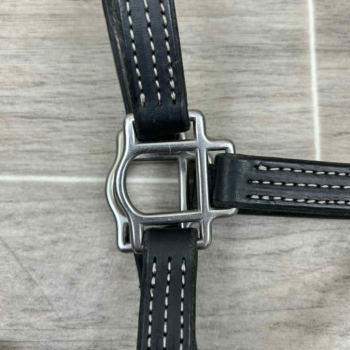 Green Hill Collection Leather Halter with Matching Lead, Size Foal / Mini