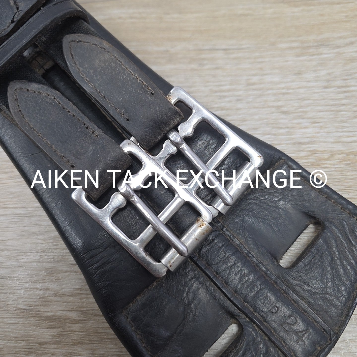 Trilogy Padded Leather Contour Girth, Black, 24"