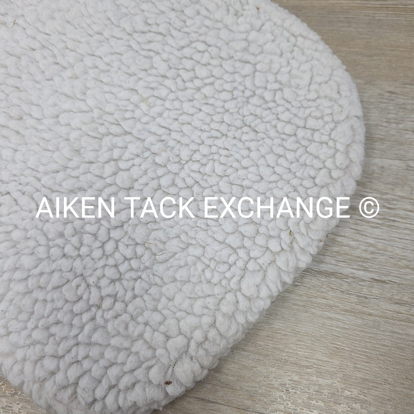 SaddleRight English Glove Leather Half Pad with Fleece Cover