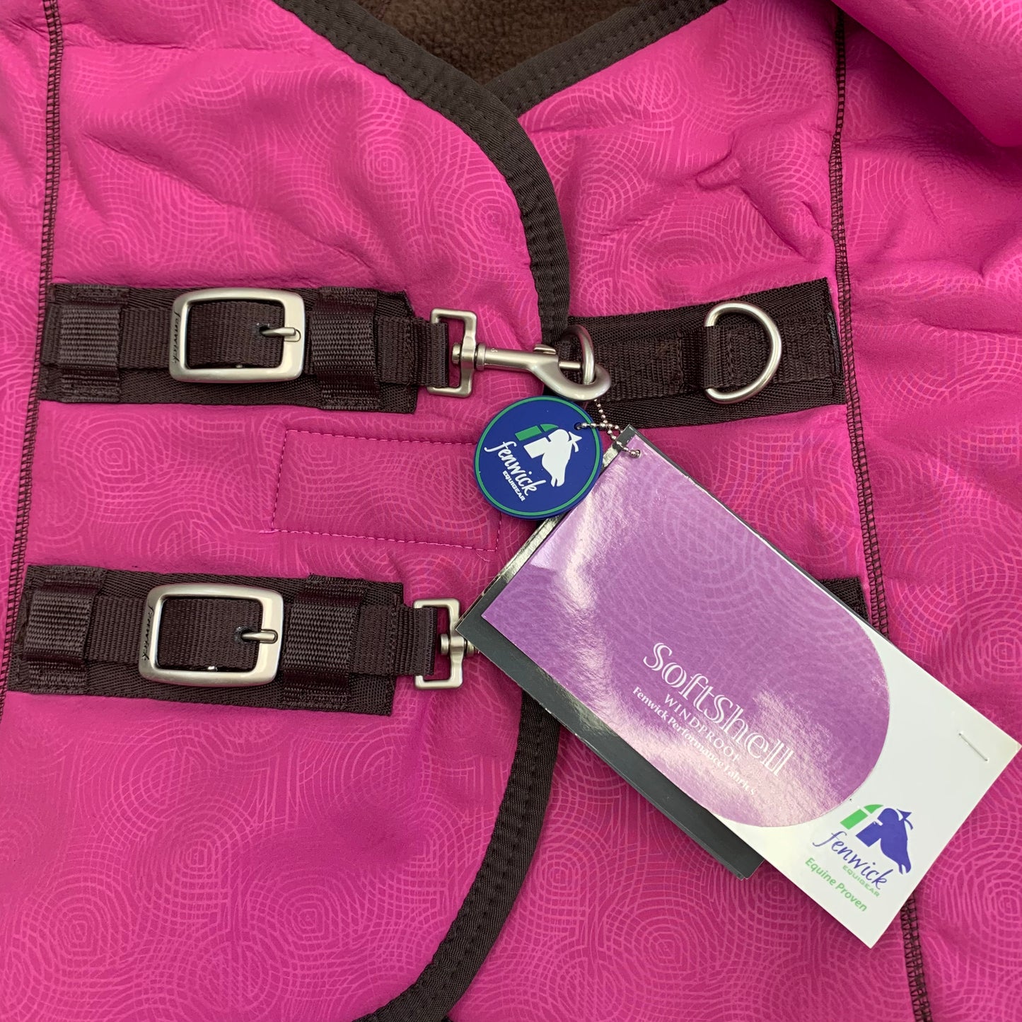 **CLEARANCE** Fenwick Softshell Dress Blanket Cooler with Sherpa Fleece Lining, Pink (Sizes: 62", 66")