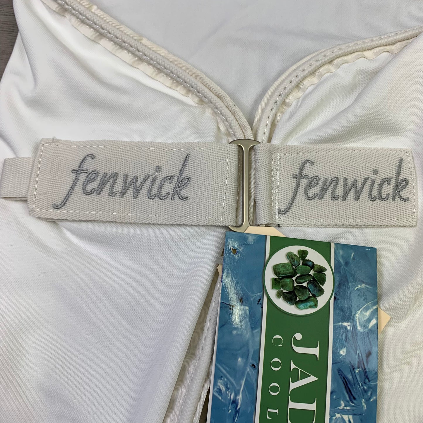 **CLEARANCE** Fenwick Equestrian Therapeutic Jade Cooler, White (Sizes 80" & 82")