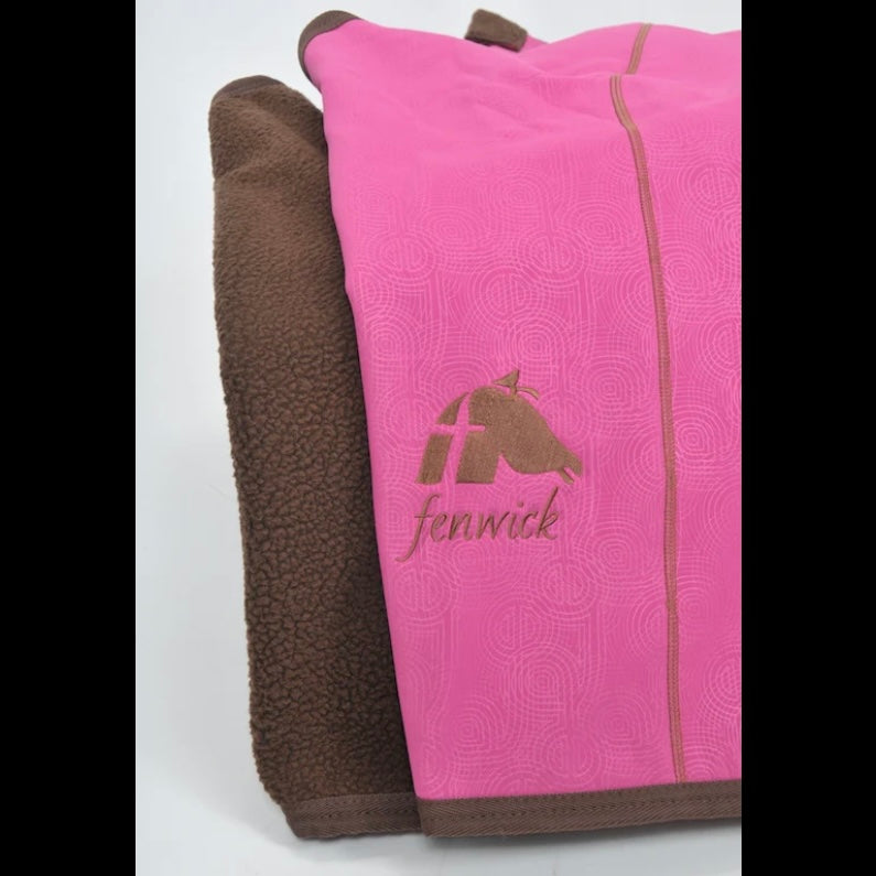 **CLEARANCE** Fenwick Softshell Dress Blanket Cooler with Sherpa Fleece Lining, Pink (Sizes: 62", 66")