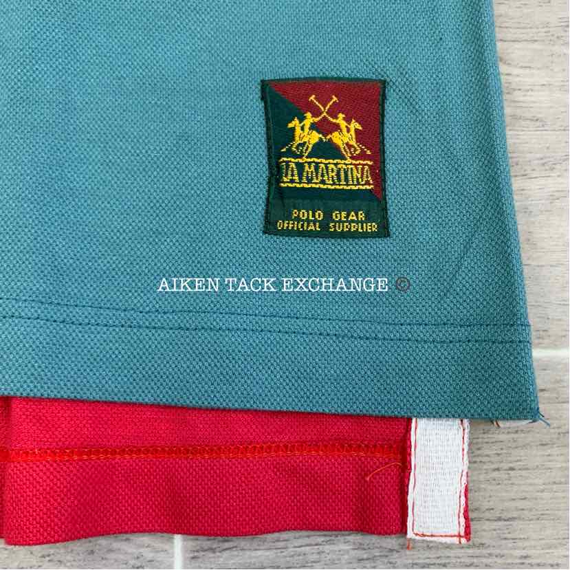 La Martina Polo Gear Short Sleeve Pique Polo Shirt, Size XL, Brand New