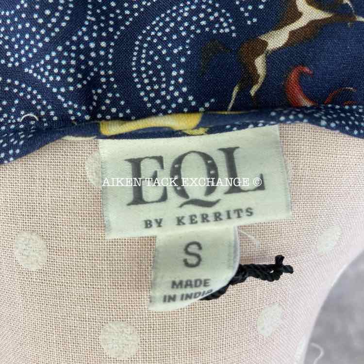 Kerrits EQL Model Button Front Dress, Indigo Starry Horse, Size Small