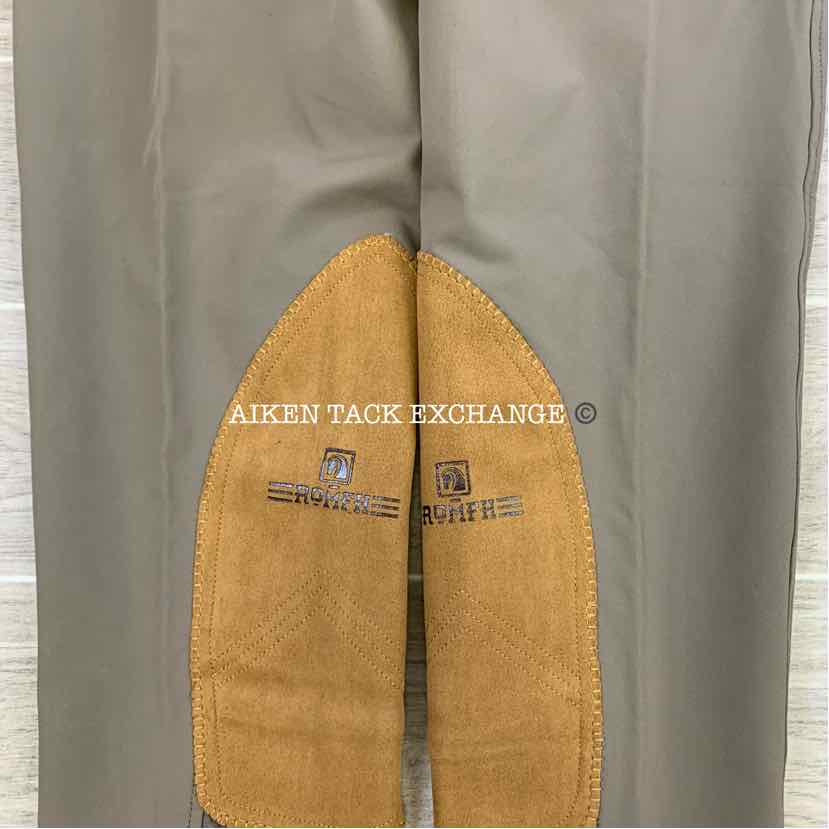 Romfh Sarafina Euro Seat Knee Patch Breeches, Size 28 R