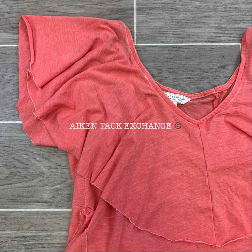 Lucky Brand Short Sleeve Top, XSmall