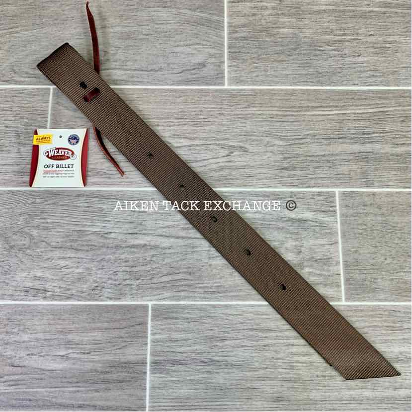 Weaver Single Ply Nylon Off Billet, Brown, 1 3/4" x 39"