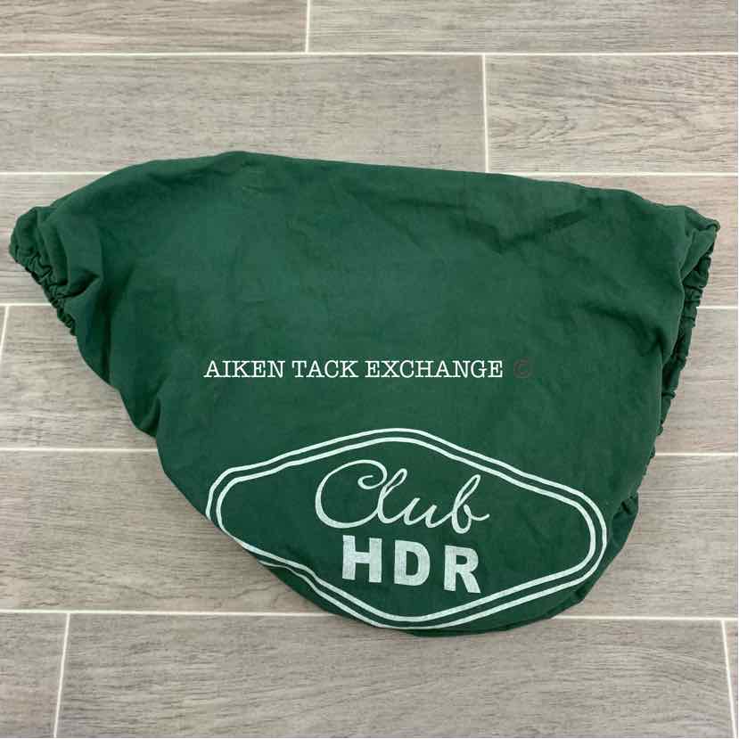 HDR Henri De Rivel Club Saddle Cover, Cloth, Green/White Print