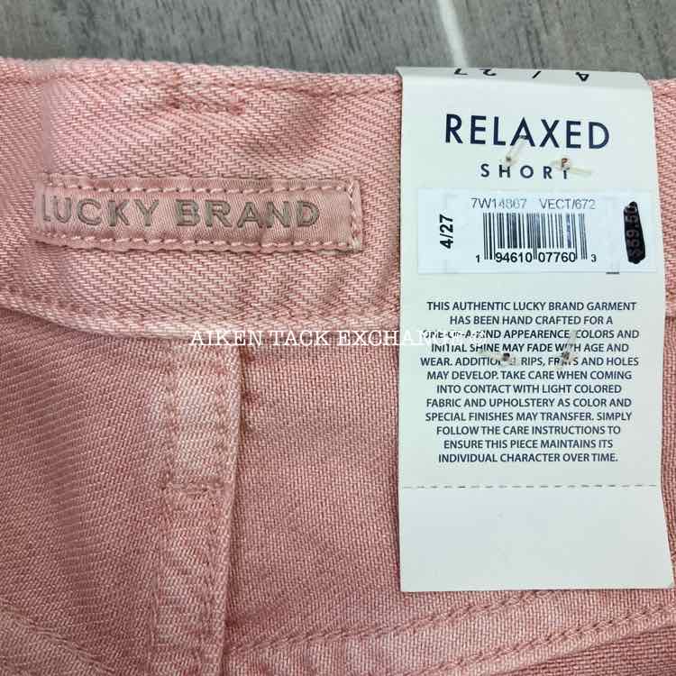 Lucky Brand Relaxed Short, Size 4 / 27, Brand New