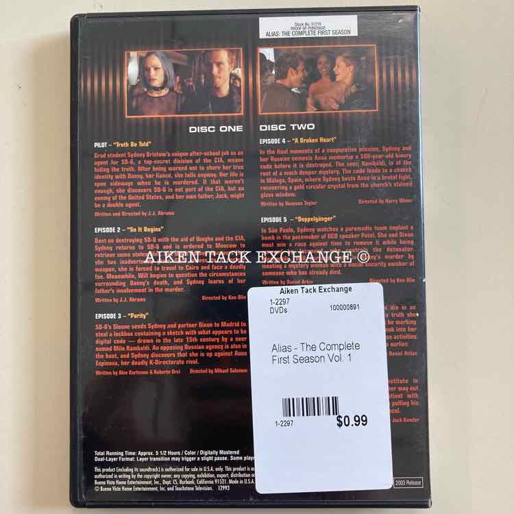 Alias - The Complete First Season Vol. 1