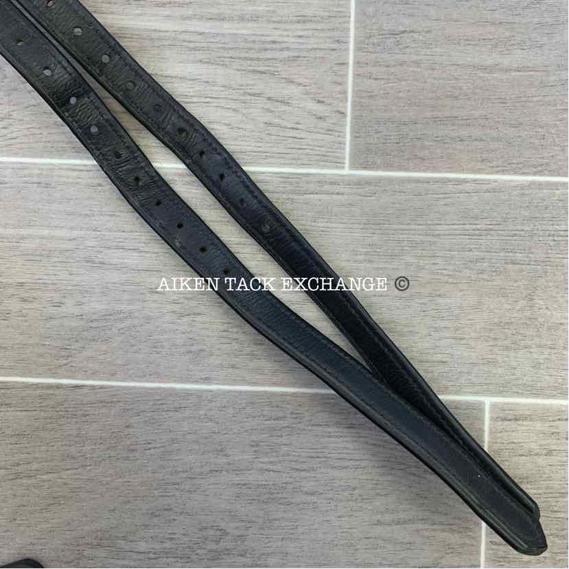 Devoucoux Stirrup Leathers, Black, 54"
