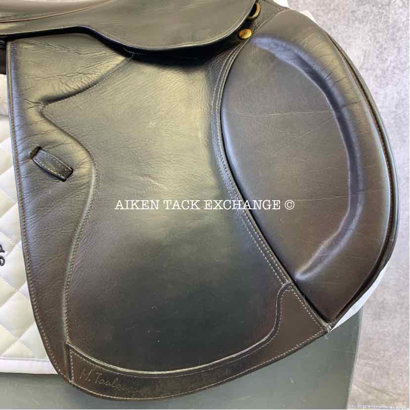 **SOLD** Marcel Toulouse Premia Close Contact Jump Saddle, 18" Seat, Wide Tree, Foam Panels
