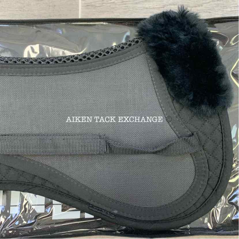 ThinLine Trifecta Half Pad with Sheepskin Rolls, Brand New, Black, Size Small