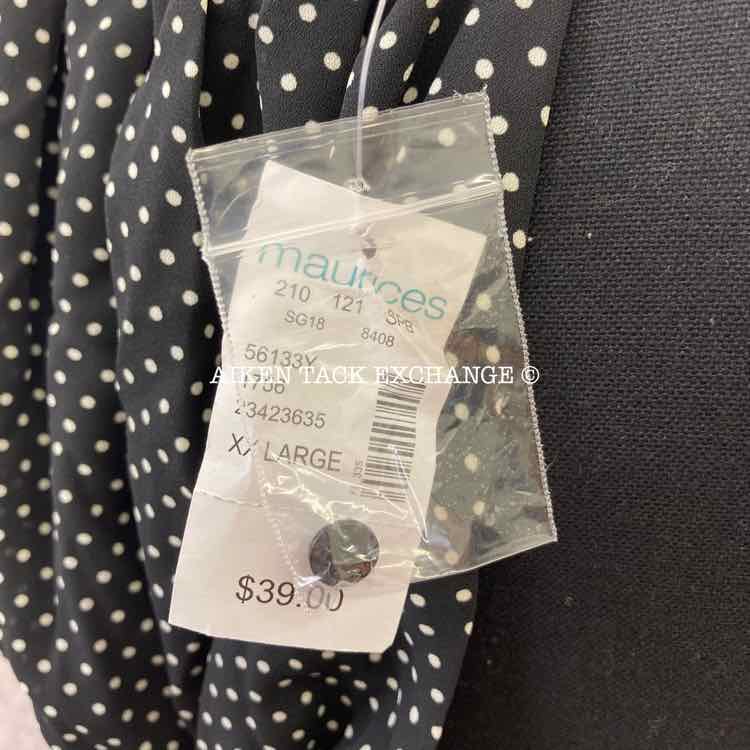 Maurices Polka Dot Midi Dress, Size XXLarge