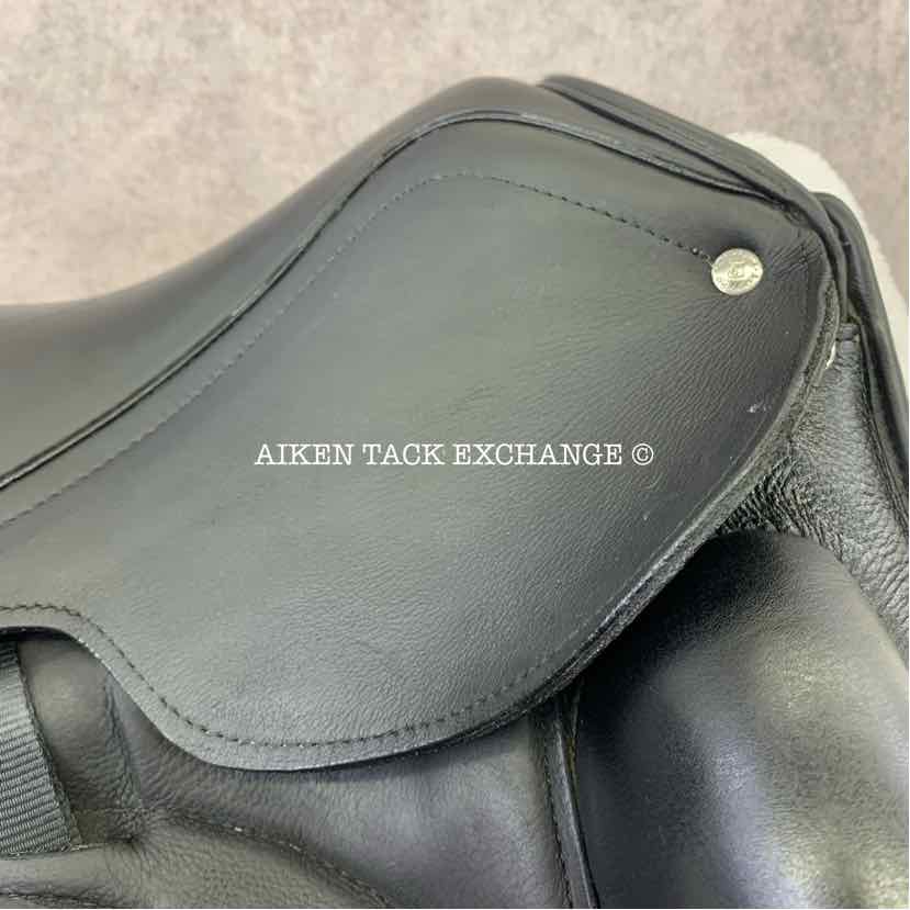 2017 Custom Saddlery Advantage Monoflap Dressage Saddle, 18" Seat, Adjustable Tree, Wool Flocked Hybrid Panels