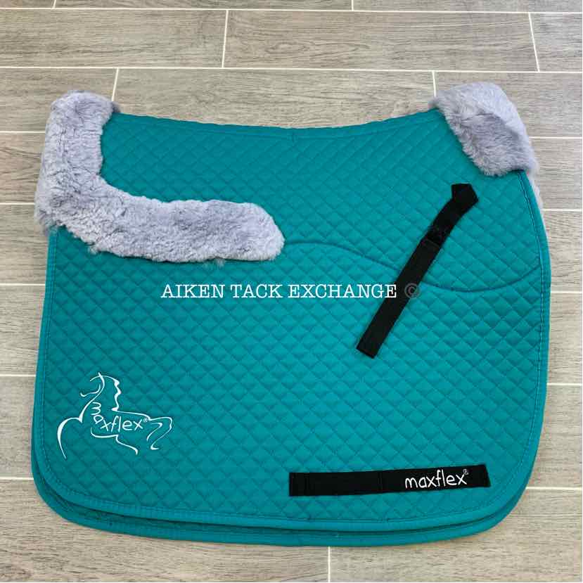 MaxFlex Sheepskin Dressage Saddle Pad with Pocket for Shims (shims not included)