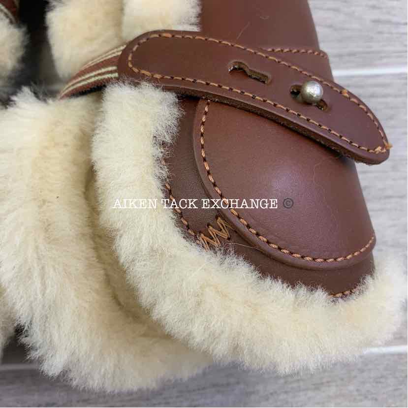 Prestige Sheepskin Lined Leathers Front Boots, Size Small