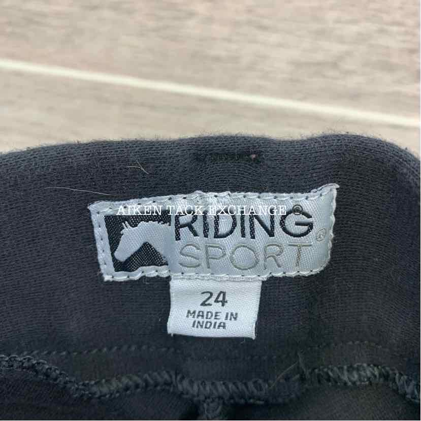 Riding Sport Silicone Grip Knee Patch Breeches, Size 24
