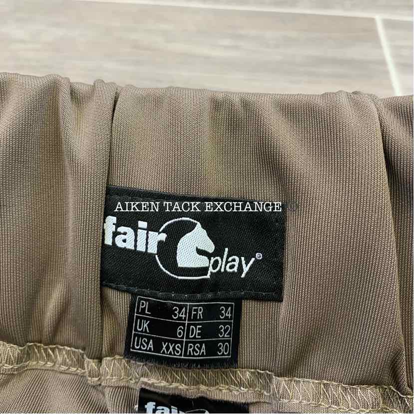 Fair Play Silicone Grip Full Seat Breeches, Size XXSmall