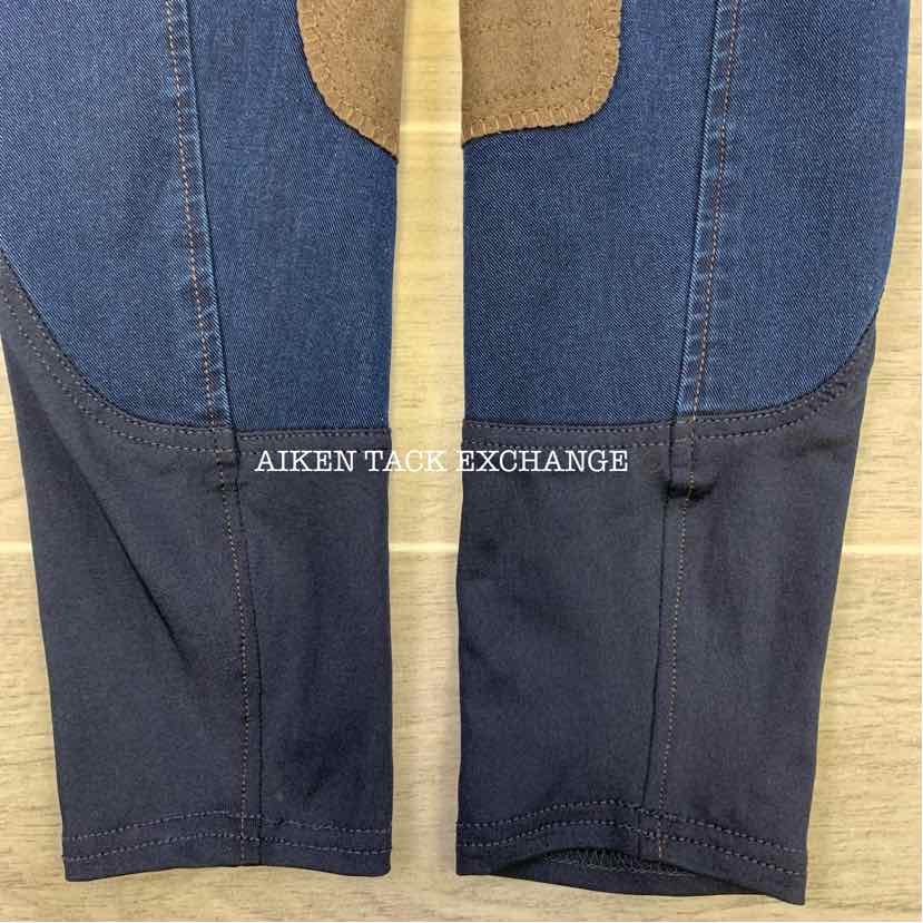 Romfh Bellita Denim Knee Patch Breeches, Size 12