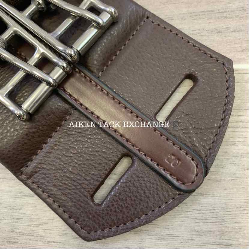 KL Select Red Barn Balance Anatomic Shoulder Relief Dressage Girth, Brown, 20"