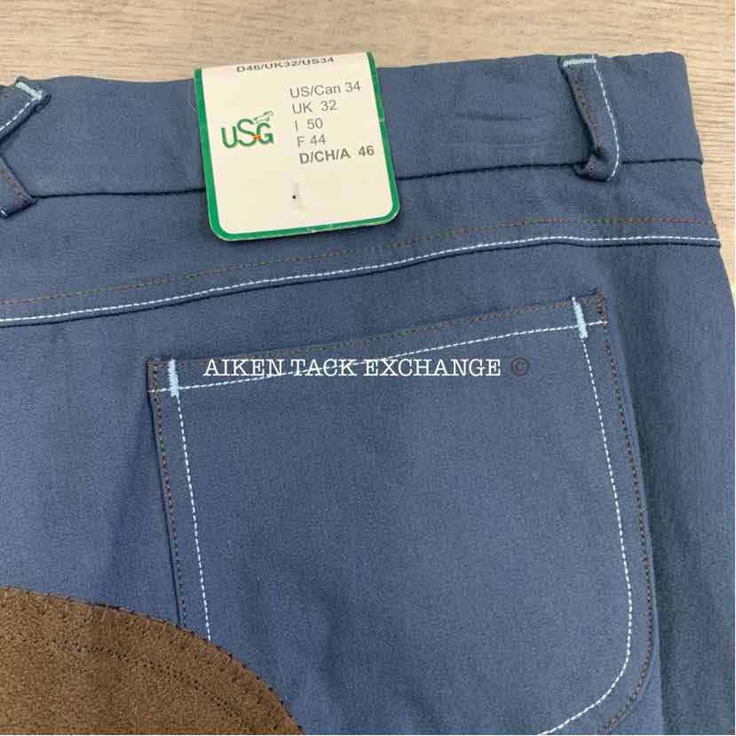 KL Select USG Luana Full Seat Breeches, Size 34