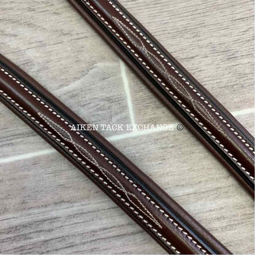 KL Select Red Barn Raised Fancy Stitch Padded Breastplate, Full