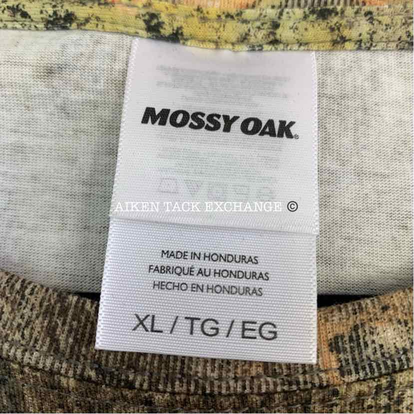 Mossy Oak Mossy Brush Camo Camouflage Short Sleeve T-Shirt, Size XL, Brand New