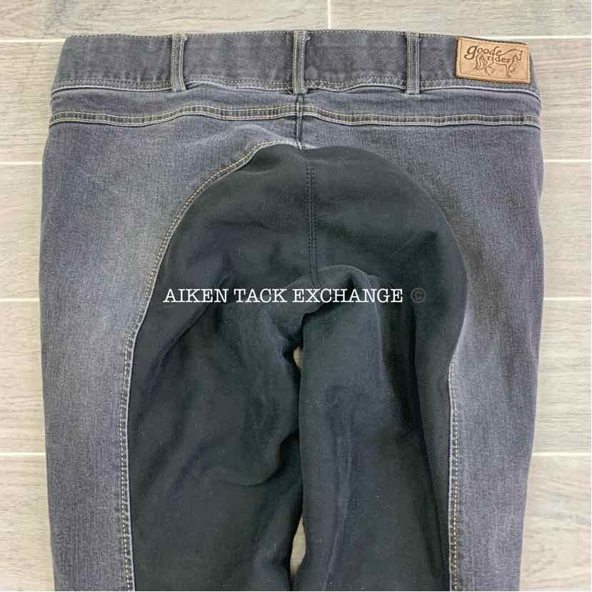 Goode Rider Denim Full Seat Breeches, Size 32 R