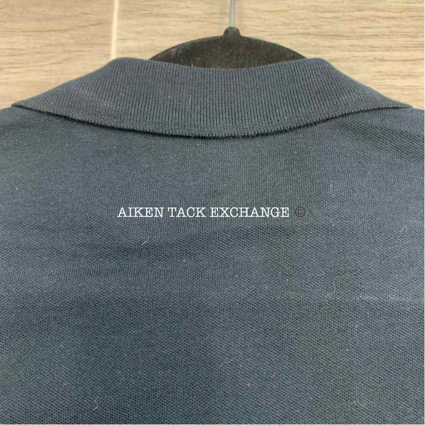 Aiken Tack Exchange Short Sleeve Polo Shirt, Black w/ Logo, Brand New
