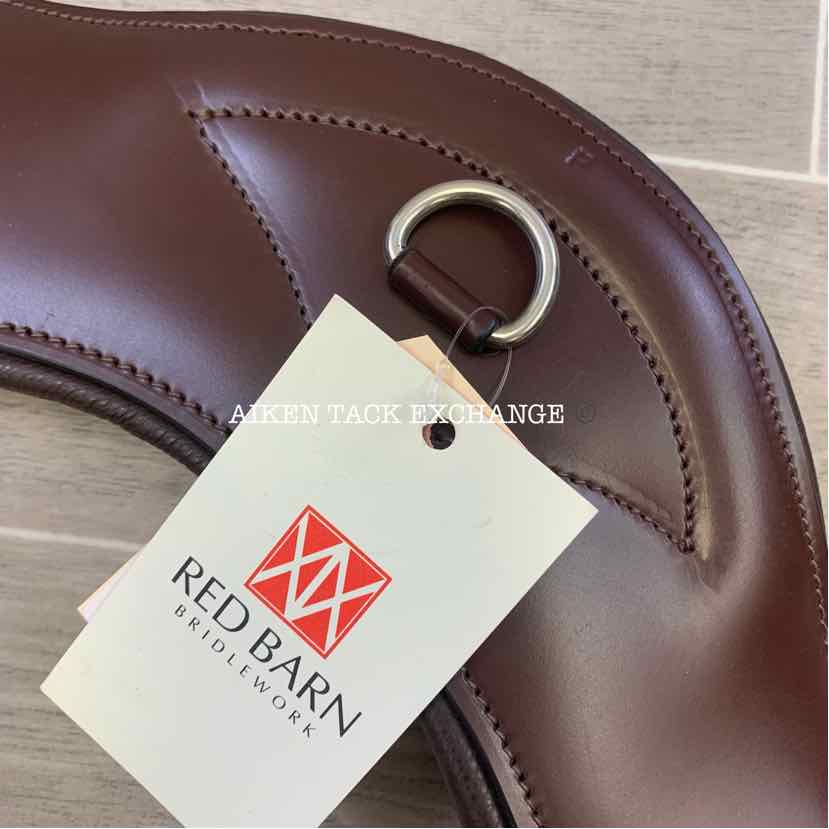 KL Select Red Barn Balance Anatomic Shoulder Relief Dressage Girth, Brown, 20"